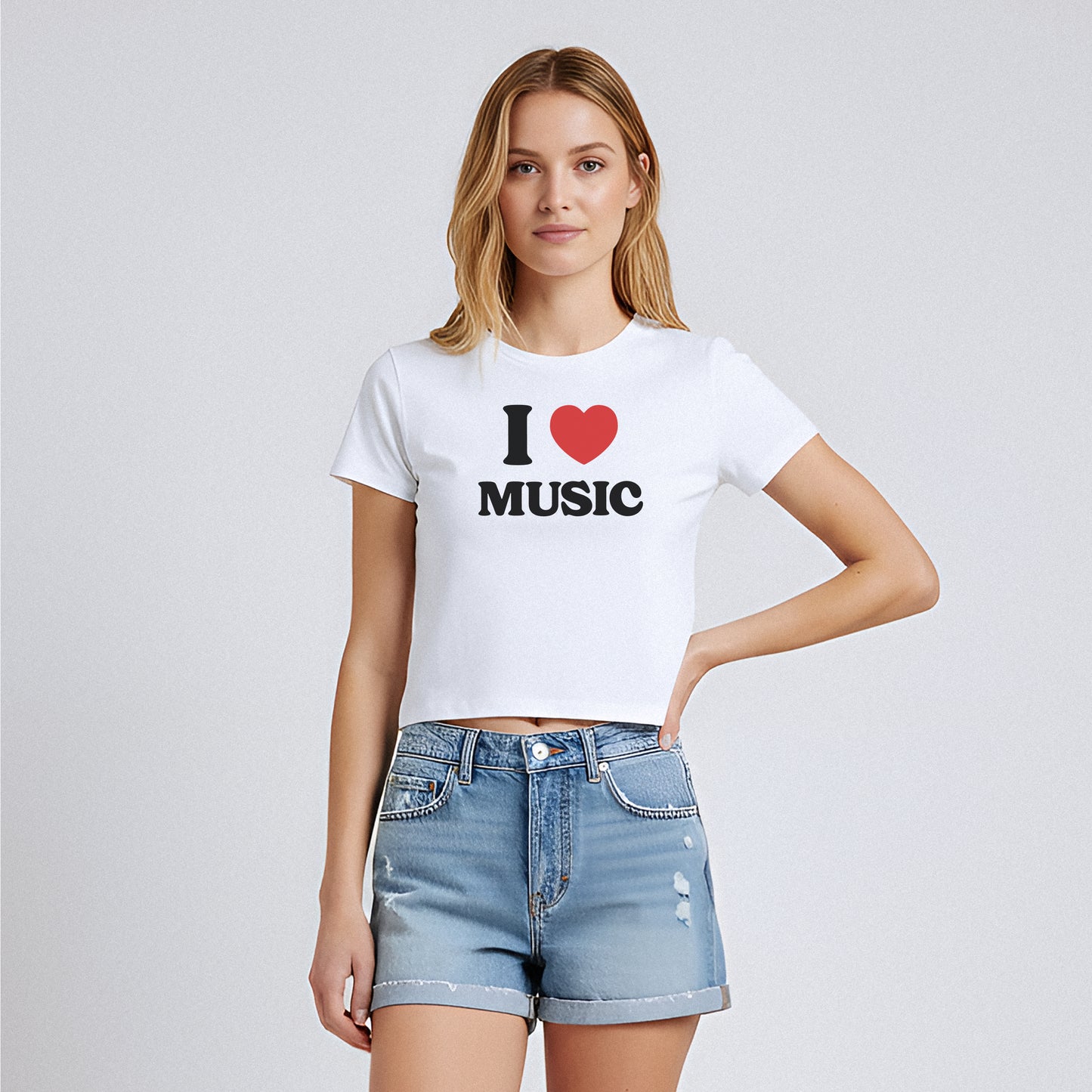 I Love Custom Baby Tee - Heartbreaker